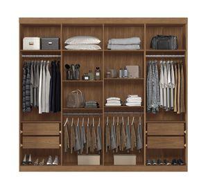 Clóset 8 puertas Vip 8.4 jatoba/grafito 219x238.8x46.3 cm