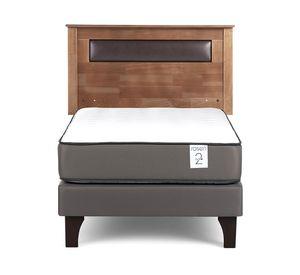 Cama europea New Style 2 plus 1.5 plazas + respaldo Ferrara
