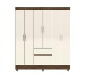 Clóset 6 puertas Ideal crema 181x40x40 cm