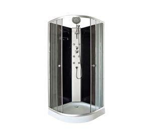 Cabina 198x90x90 cm Curva 6 Jets negro