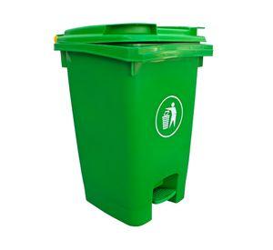 Basurero industrial verde 60 lt