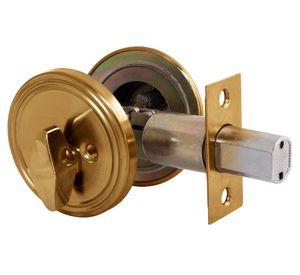 Cerrojo auxiliar llave/perilla bronce