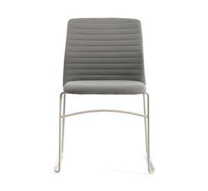 Silla oficina visita Taipei gris/blanco
