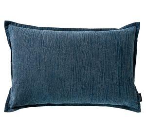Cojín Stonewash Stone algodón azul oscuro 60x40 cm