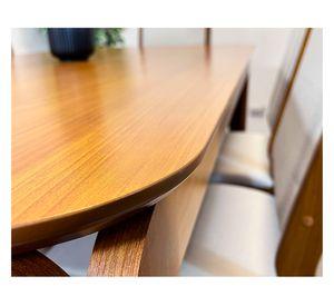 Comedor 6 sillas Arezzo café/beige