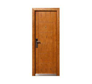 Puerta seguridad acero Madera apertura derecha 86x205 cm