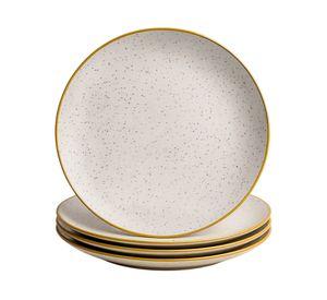 Plato Summer-Gingko gris claro 4 piezas