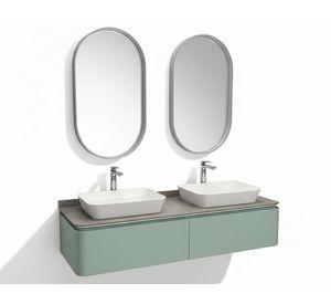 Mueble vanitorio 160 cm + espejo Elva