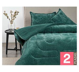 Plumón Jade verde 2 plazas