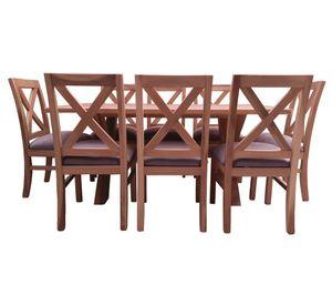 Comedor 8 Sillas Cruz Gris