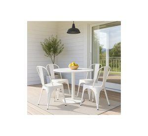 Pack de 4 sillas Tolix Blancas