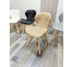 SILLAS ACOLCHADA RADAR WOOD ASIENTO ECOCUERO - 2 UNID