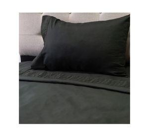 Juego de sábanas 1.5 plazas 210 hilos Drapped negro