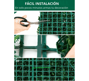 Pack 5 Palmetas artificial trebol vertical de 60x40cm - Envío Gratis