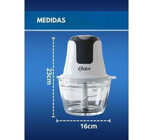 Mini picadora Oster® 3 tazas con tazón de vidrio FPSTFP3340