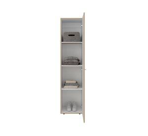 Clósets 1 puerta Dreams fresno europeo/blanco 170x40x40.2 cm