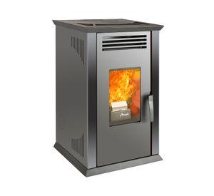 Estufa a pellet Italy 8100 Plus negro 9.2 kW + kit instalación techo