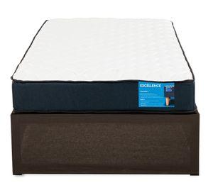 Cama europea Excellence 1.5 Plazas Iron Smart + faldón