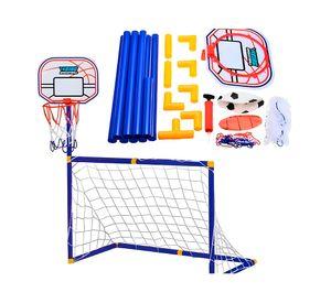 Mini arco de fútbol y basquetbol 2 en 1 22JTJ6192 azul