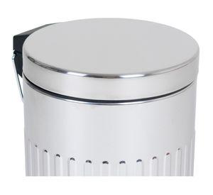 Basurero pedal 3 lt + Basurero pedal 12 lt Decoline plata