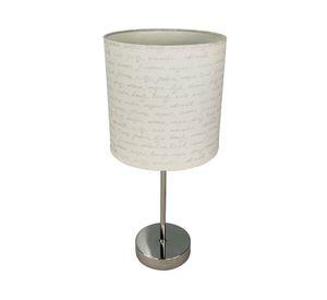 Lámpara mesa pantalla 1L E27 letras 2