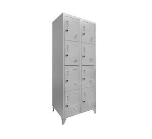 Locker 2 cuerpos 8 puertas gris Maletek