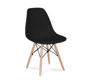 Silla comedor living polipropileno negro