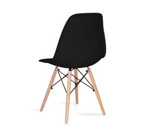 Silla comedor living polipropileno negro