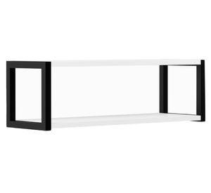 Repisa pared Berlín blanco/negro 20x64x20 cm