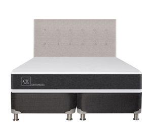 Box spring 2 plazas Ortopedic base dividida B5 + respaldo Tigris Cic