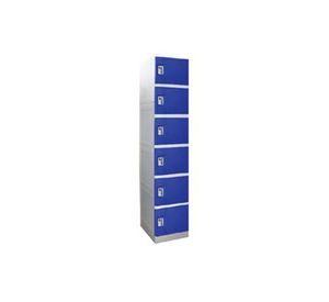 Locker plástico 6 puertas clave Maletek