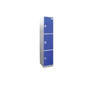 Locker plástico 3 puertas llave escritorio Maletek