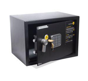 Caja fuerte electrónica 16,3 litros 25x35x25 cm Home negro Yale