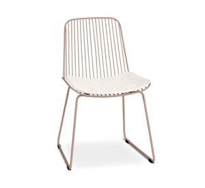 Silla metálica Isabella taupe