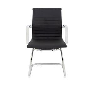 Silla visita Bishop Media negro Form Office