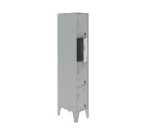 Locker Office L1A4 gris 1 cuerpo 4 puertas