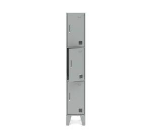 Locker Office L1A3 gris 1 cuerpo 3 puertas
