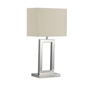 Lámpara sobremesa 1L E27 Mini MX plata Diseño 3.