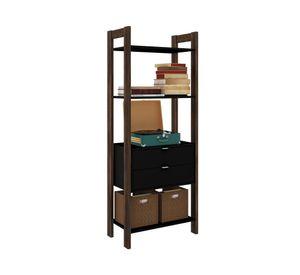 Gabinete 2 cajones AZ negro Tecnomobili