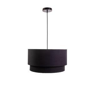 Lámpara colgar 1L E27 negro Diseño 3.