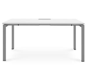 Escritorio pasacables Neo blanco/gris