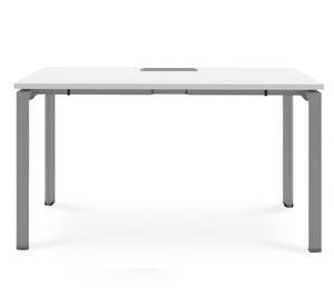 Escritorio pasacables Neo blanco/gris