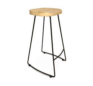 Taburete alto madera City natural