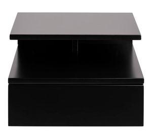 Velador 1 cajón Ashlan negro