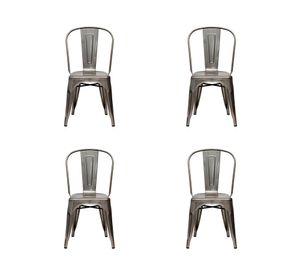 Pack 4 sillas Tolix asiento metal Form Design