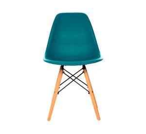 Pack 4 sillas comedor Eames DSW petróleo Form Design