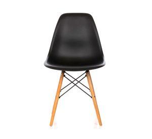 Pack 4 sillas comedor Eames DSW negro Form Design