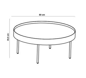 Mesa de centro  Teo Beige Form Design