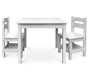 Pack Kids 1 mesa 2 silla Olivia blanco Form Design