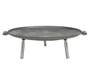 Parrilla disco asados/mariscos 45 cm acero